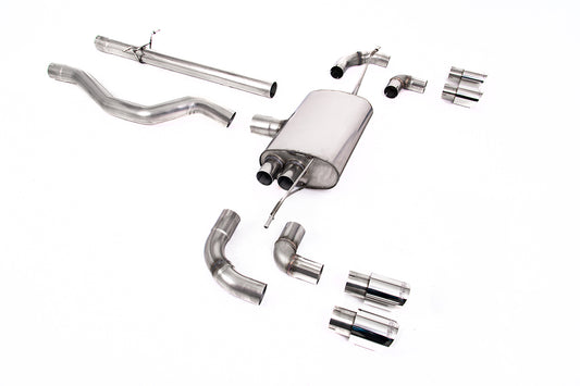 Milltek Sport Auspuffanlage passend für Land Rover Range Rover Defender 110 3.0 I6 P400 - polierte Endrohre