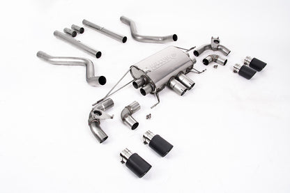 Milltek Sport Auspuffanlage passend für Land Rover / Range Defender 90 5.0 V8 - carbon Endrohre