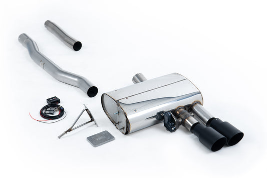 Milltek Sport Auspuffanlage passend für Mini Cooper Mk3 F56 S 2.0 Turbo - schwarze Endrohre