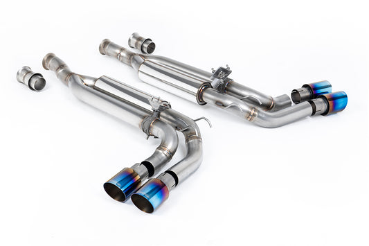 Milltek Sport Auspuffanlage passend für Mercedes G-Klasse G63 W463 4.0 Bi-Turbo V8 - titan geflämmte Endrohre