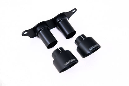 Milltek Sport Endrohrblende Schwarz Cerakote gebürstet für Porsche 911 991.2 GT3 RS