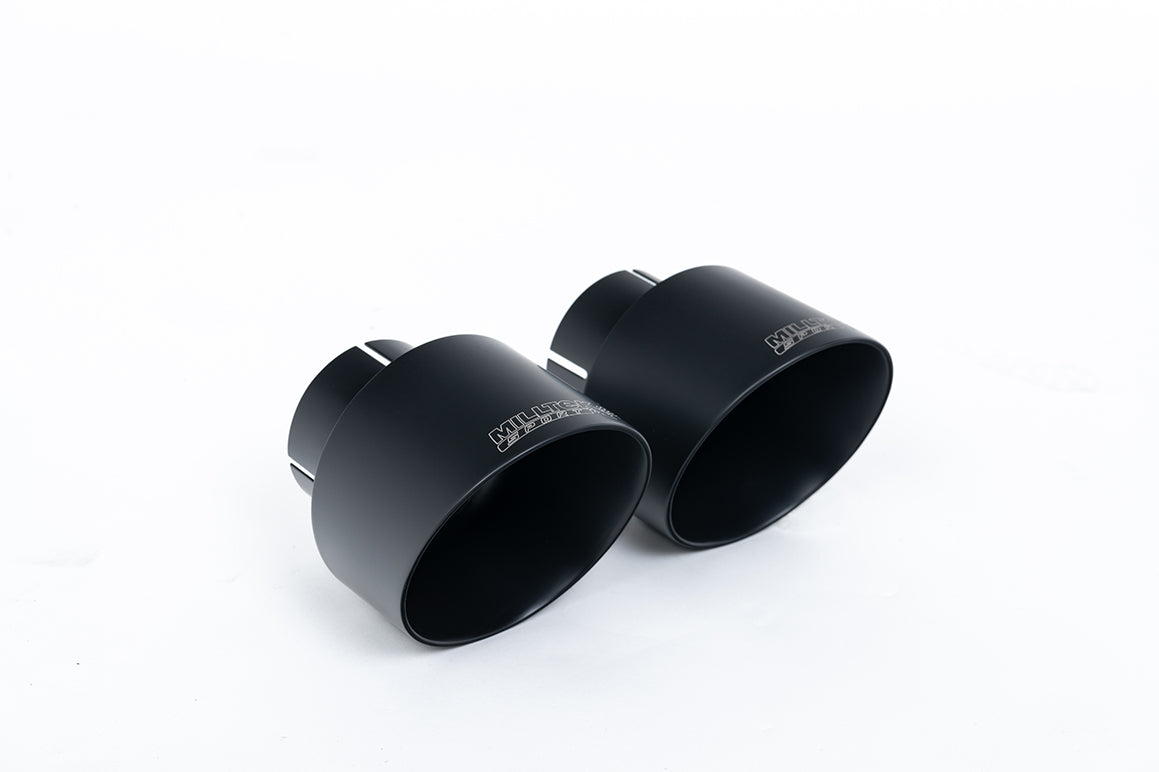 Milltek Sport Endrohrblende Schwarz Cerakote gebürstet für Porsche 911 991.2 GT3 RS