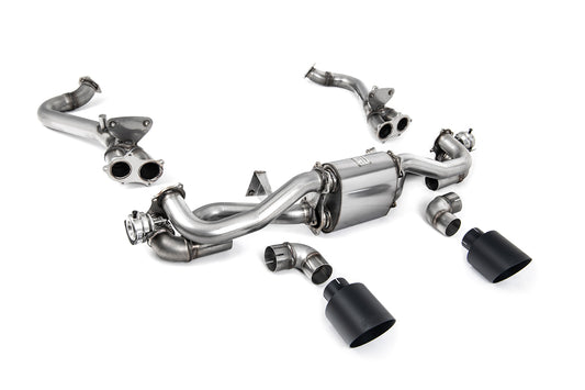 Milltek Sport Auspuffanlage passend für Porsche Boxster & Cayman 718 GTS 4.0 - schwarze Endrohre