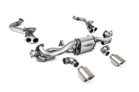 Milltek Sport Auspuffanlage passend für Porsche Boxster & Cayman 718 GTS 4.0 - titan Endrohre