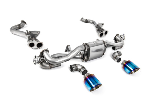 Milltek Sport Auspuffanlage passend für Porsche Boxster & Cayman 718 GTS 4.0 - titan geflämmte Endrohre