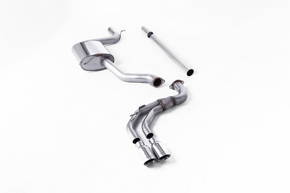 Milltek Sport Auspuffanlage passend für Seat Leon FR 1.8 & VW Golf Mk7.5 - polierte Endrohre