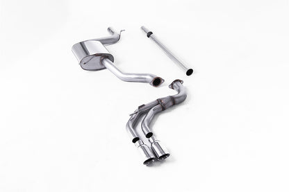 Milltek Sport Auspuffanlage passend für Seat Leon FR 1.8 & VW Golf Mk7.5 - polierte Endrohre