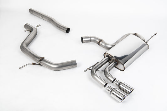 Milltek Sport Auspuffanlage passend für Seat Leon FR 2.0 TDI & VW Golf Mk5 GT 2.0 TDI - polierte Endrohre