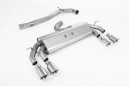 Milltek Sport Abgasanlage passend für VW Golf VII R 2.0 TSI 4motion Facelift - non-resonated - runde polierte Endrohre