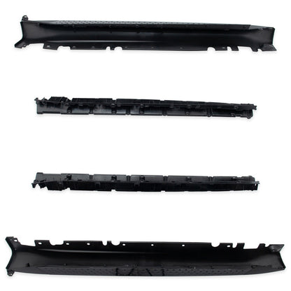 Schwarze Aluminium Seitenschweller Trittbretter passend für BMW X5 (E70) 2007-2013
