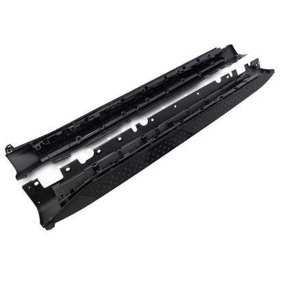 Schwarze Aluminium Seitenschweller Trittbretter passend für BMW X5 (E70) 2007-2013