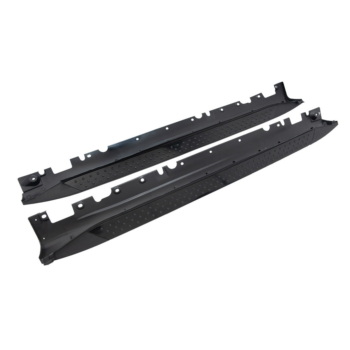 Schwarze Aluminium Seitenschweller Trittbretter passend für BMW X5 (E70) 2007-2013