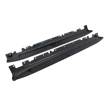 Schwarze Aluminium Seitenschweller Trittbretter passend für BMW X5 (E70) 2007-2013