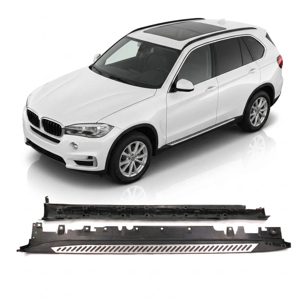 SUV Seitenschweller Set Aluminium passend für BMW X5 F15 2013-2018