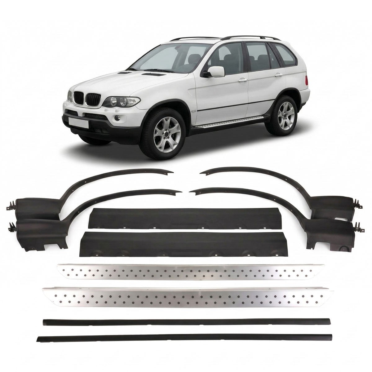 Aluminium Seitenschweller passend für BMW X5 E53 2000-2006