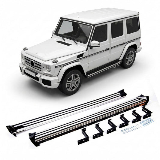 Aluminium Trittbretter Set passend für Mercedes G-Klasse W463 1989-2018