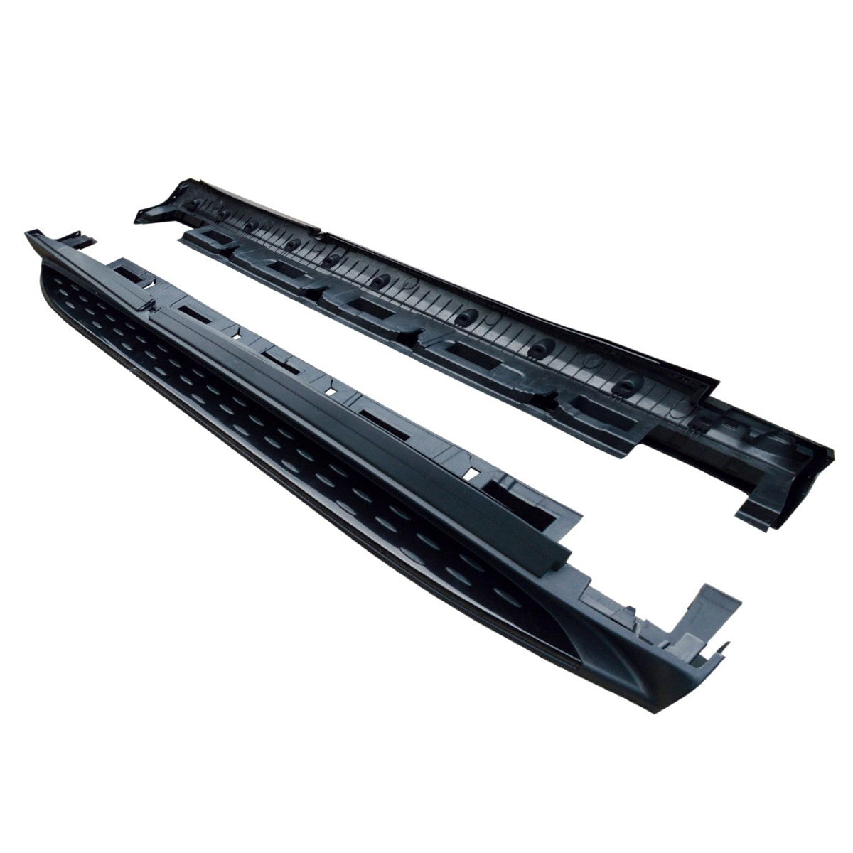 Schwarze Aluminium Seitenschweller passend für Mercedes ML/GLE W166 11-19