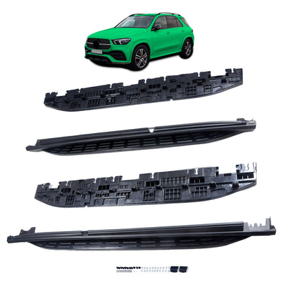 Alu Seitenschweller Laufflächen Schwarz passend für Mercedes GLE (V167) 2018-2024