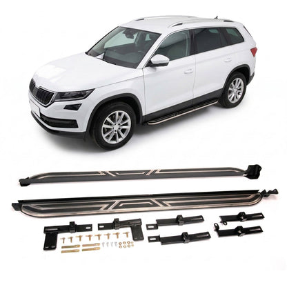 Aluminium Seitenschweller passend für Skoda Kodiaq 2017-