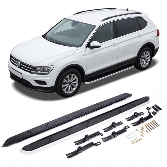 Aluminium Seitenschweller Laufflächen passend für VW Tiguan 2017-2023