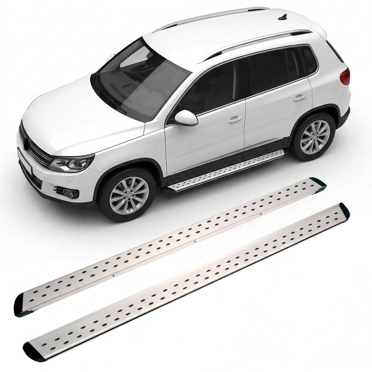Aluminium Seitenschweller Laufflächen passend für VW Tiguan 2007-2017