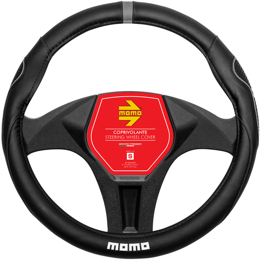 MOMO Lenkradhülle SWC 014 Super Grip schwarz / grau  Gr. S
