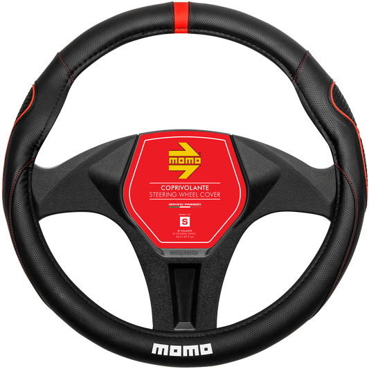 MOMO Lenkradhülle SWC 014 Super Grip schwarz / rot  Gr. M