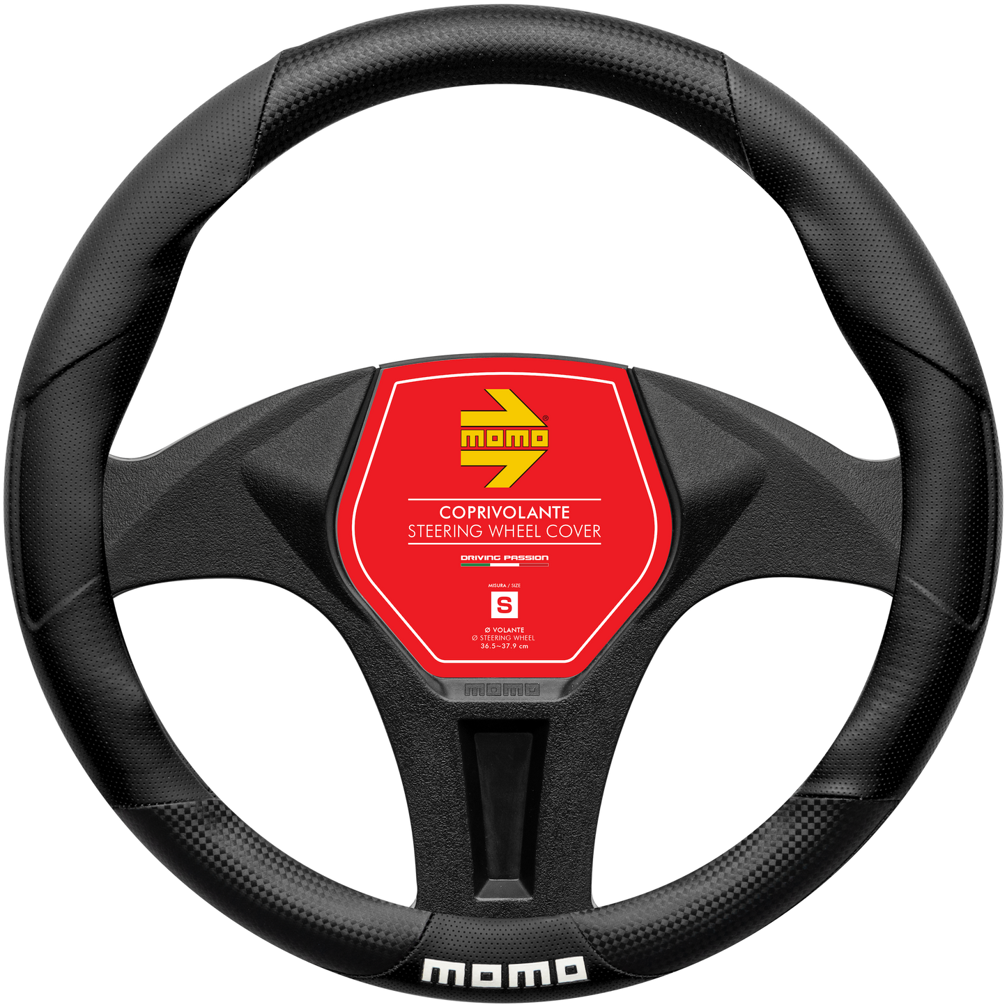 MOMO Lenkradhülle SWC 016 Tuning Carbon/ schwarz  Gr. S