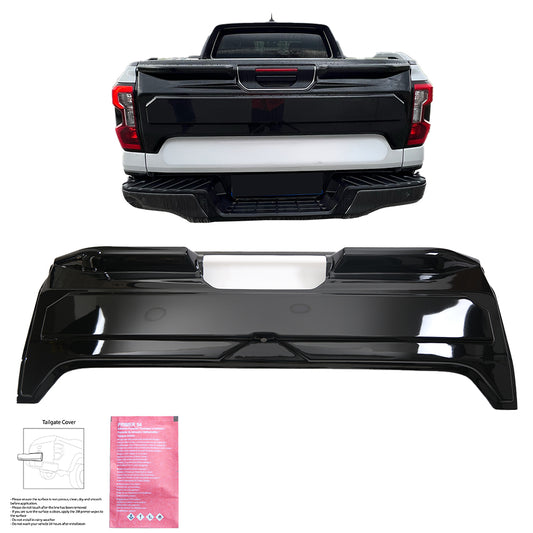 TC07.017-G - Heckklappenabdeckung passend für Ford Ranger T9 2023+ (Hochglanz Schwarz)
