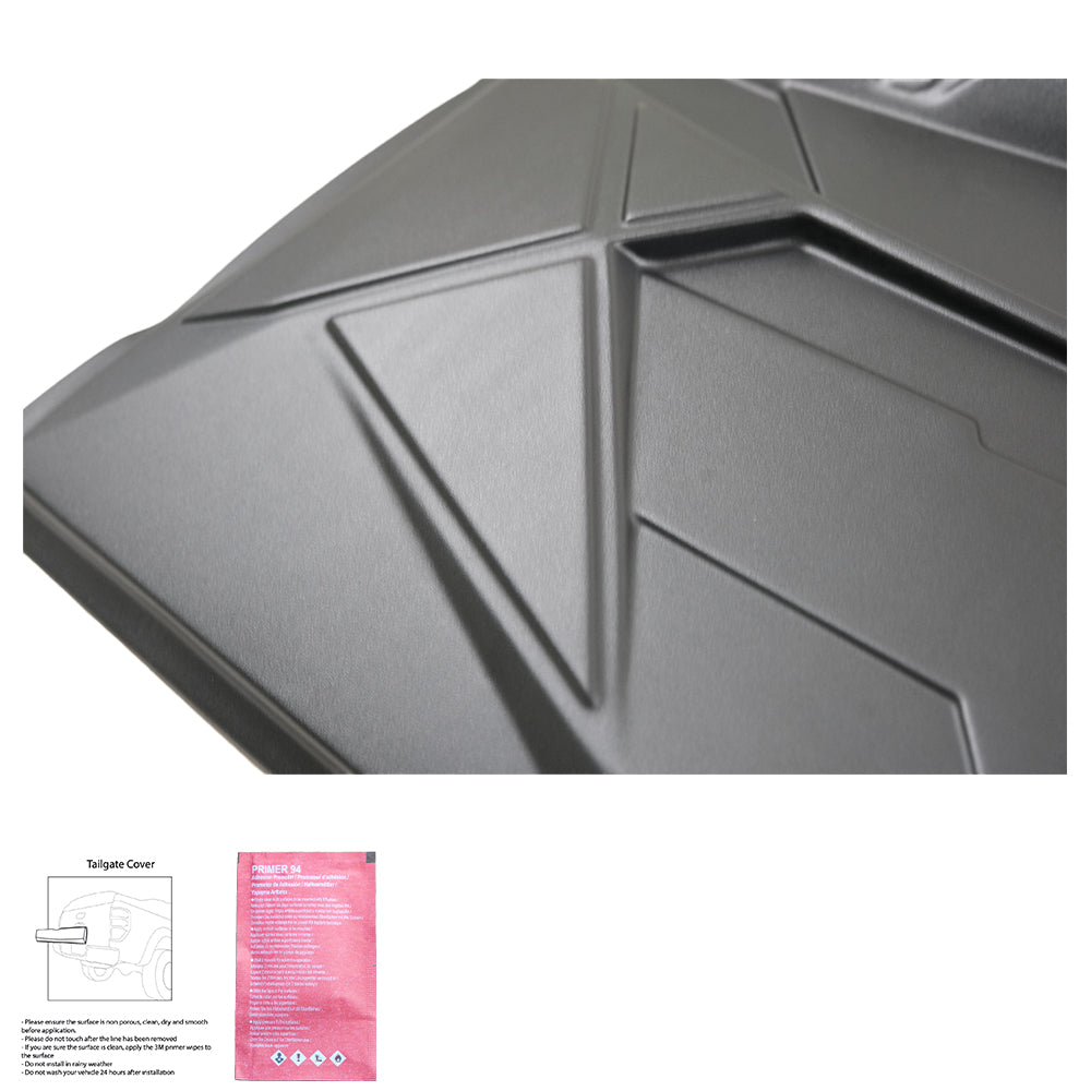 Heckklappenabdeckung passend für MITSUBISHI L200 Triton Serie 5/6 2015+ Matt Schwarz