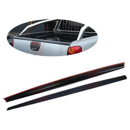 Heckklappenabdeckung passend für MITSUBISHI L200 Triton Serie 4 2007-2014 Matt Schwarz
