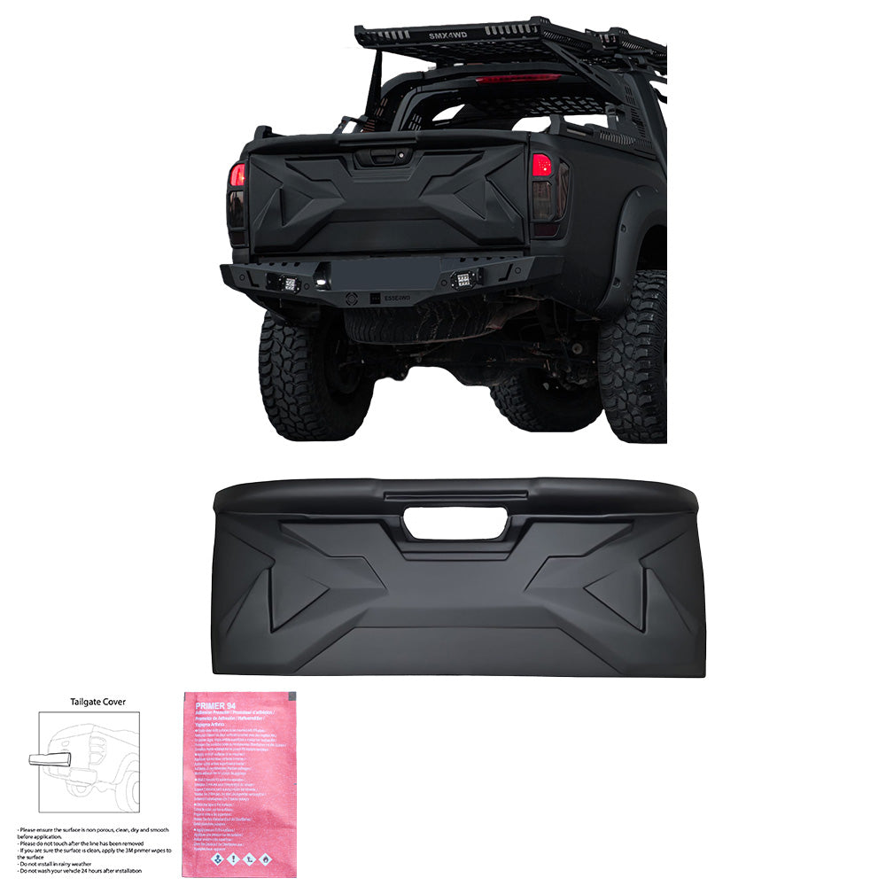 Heckklappenabdeckung passend für NISSAN Navara NP300 (D23) 2014-2021 Matt Schwarz
