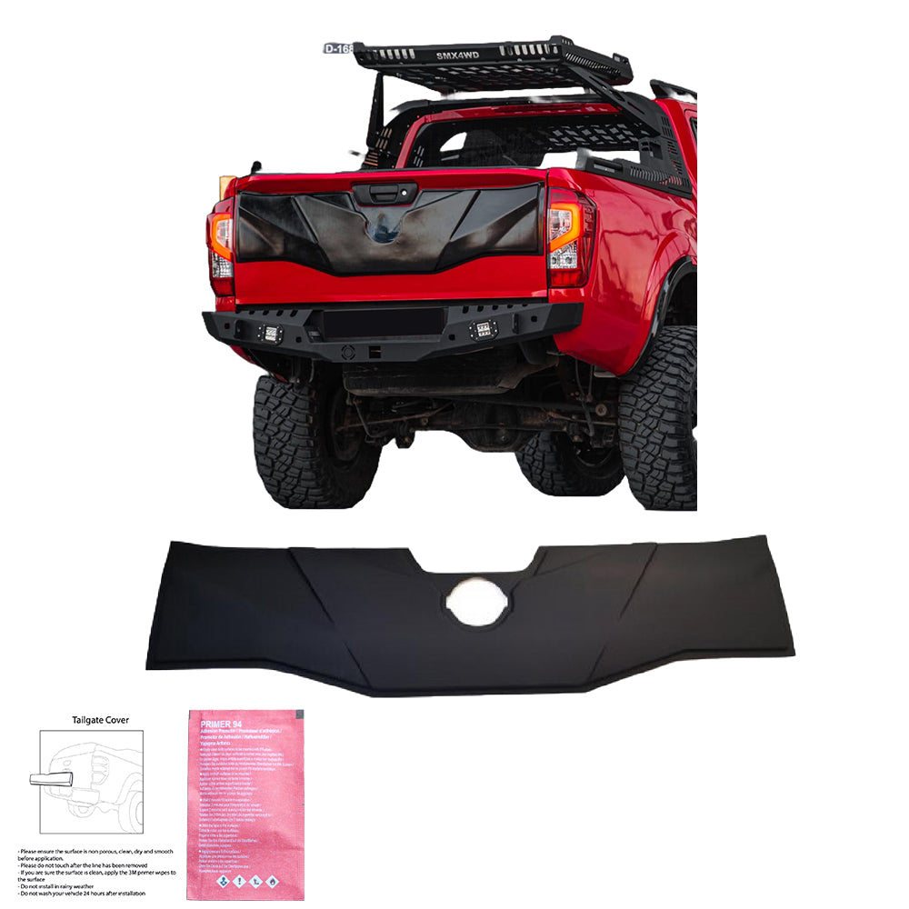 Heckklappenabdeckung passend für NISSAN Navara NP300 (D23) 2014-2021 V2 Matt Schwarz