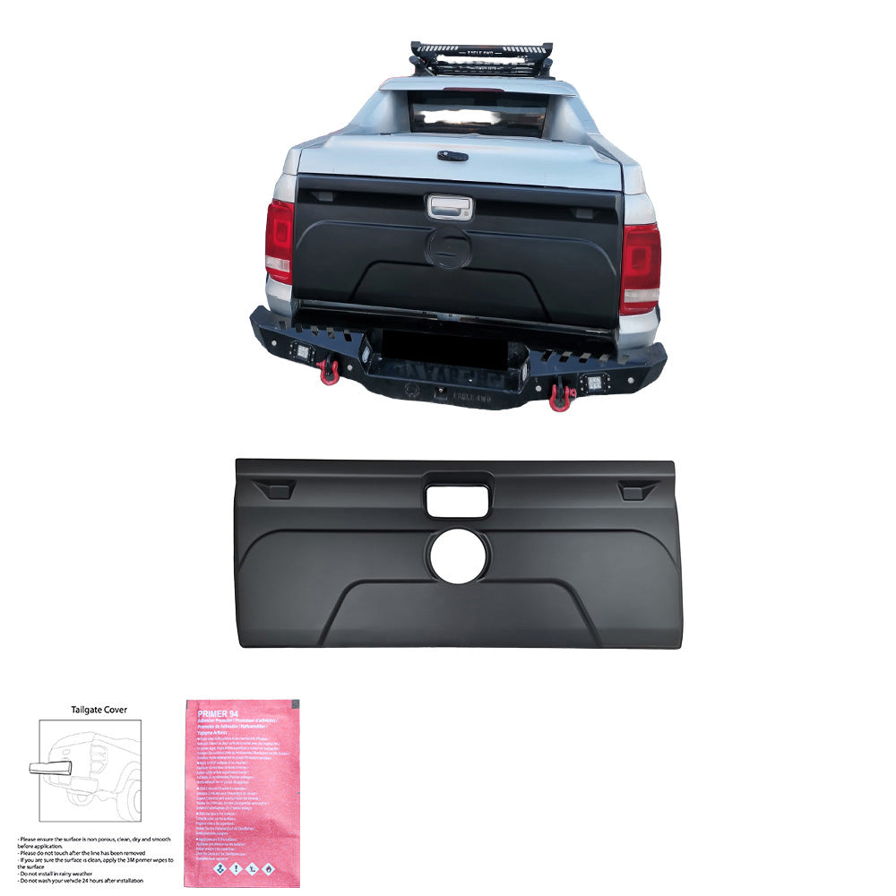 Heckklappenabdeckung passend für VW Amarok MK1-MK1 Facelift 2010-2021 Matt Schwarz