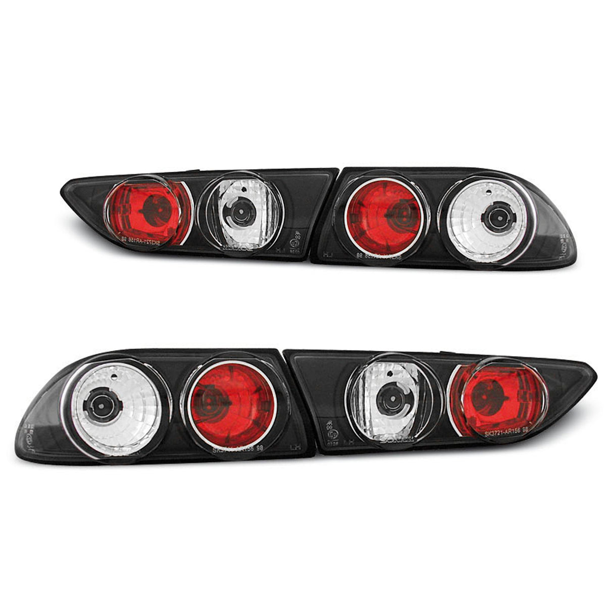 Rücklichter passend für Alfa Romeo 156 10.97-06.03 Schwarz