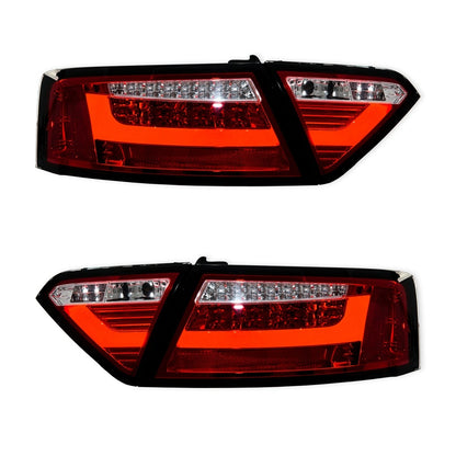 Heckleuchten LED Rot Klar passend für AUDI A5 (8T) Coupe, Cabrio, Sportback Vor-Facelift 2007-2009