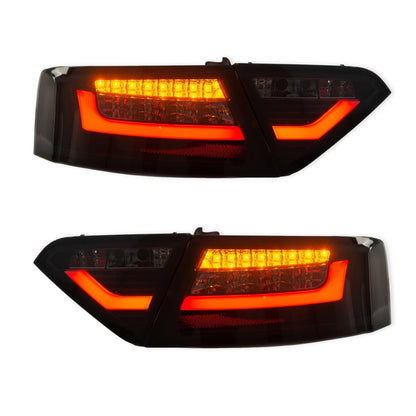 Heckleuchten LED Schwarz Smoke passend für AUDI A5 (8T) Coupe, Cabrio, Sportback Vor-Facelift 2007-2009