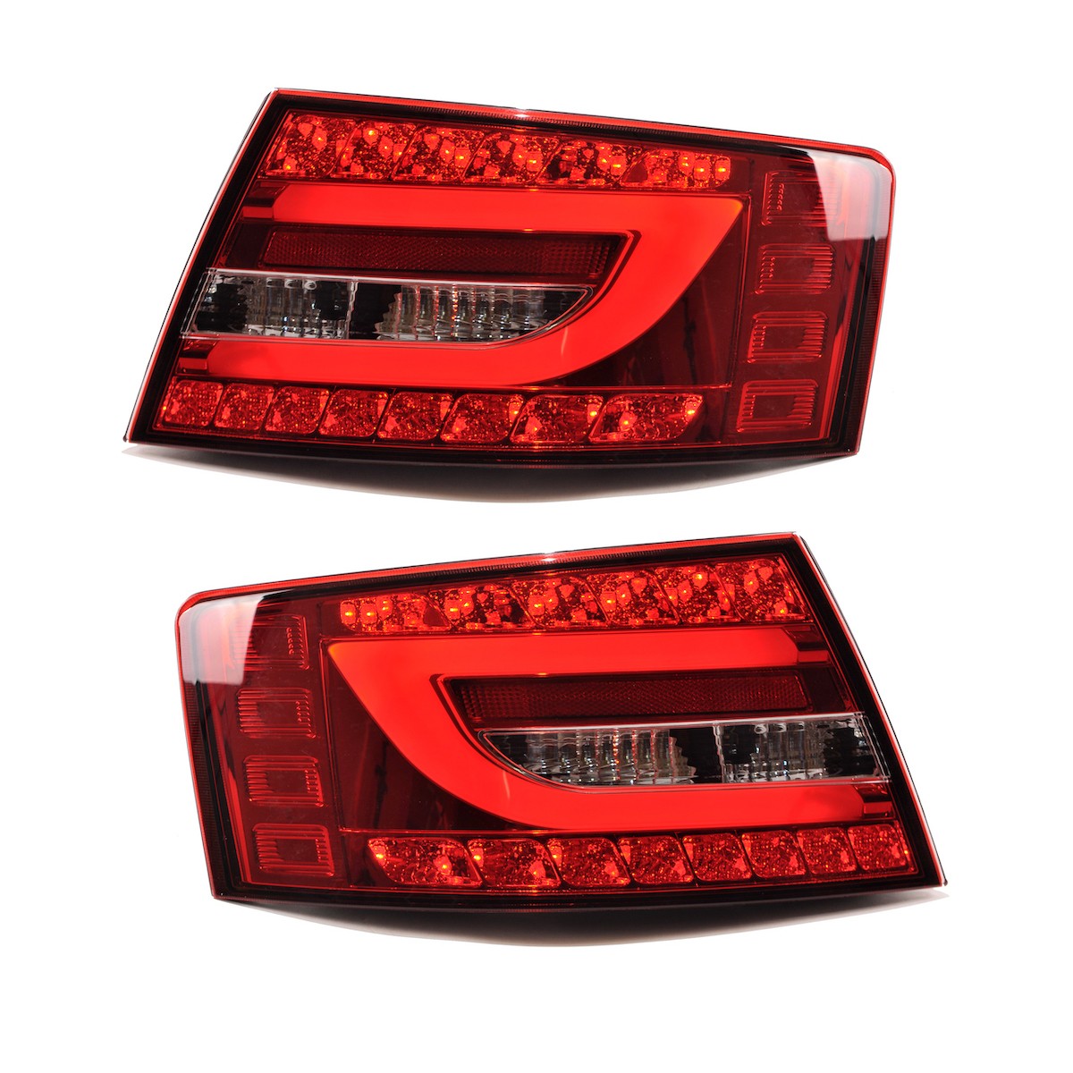 LED Rücklichter Rot Klar passend für Audi A6 C6 (4F) Limousine 2004-2008