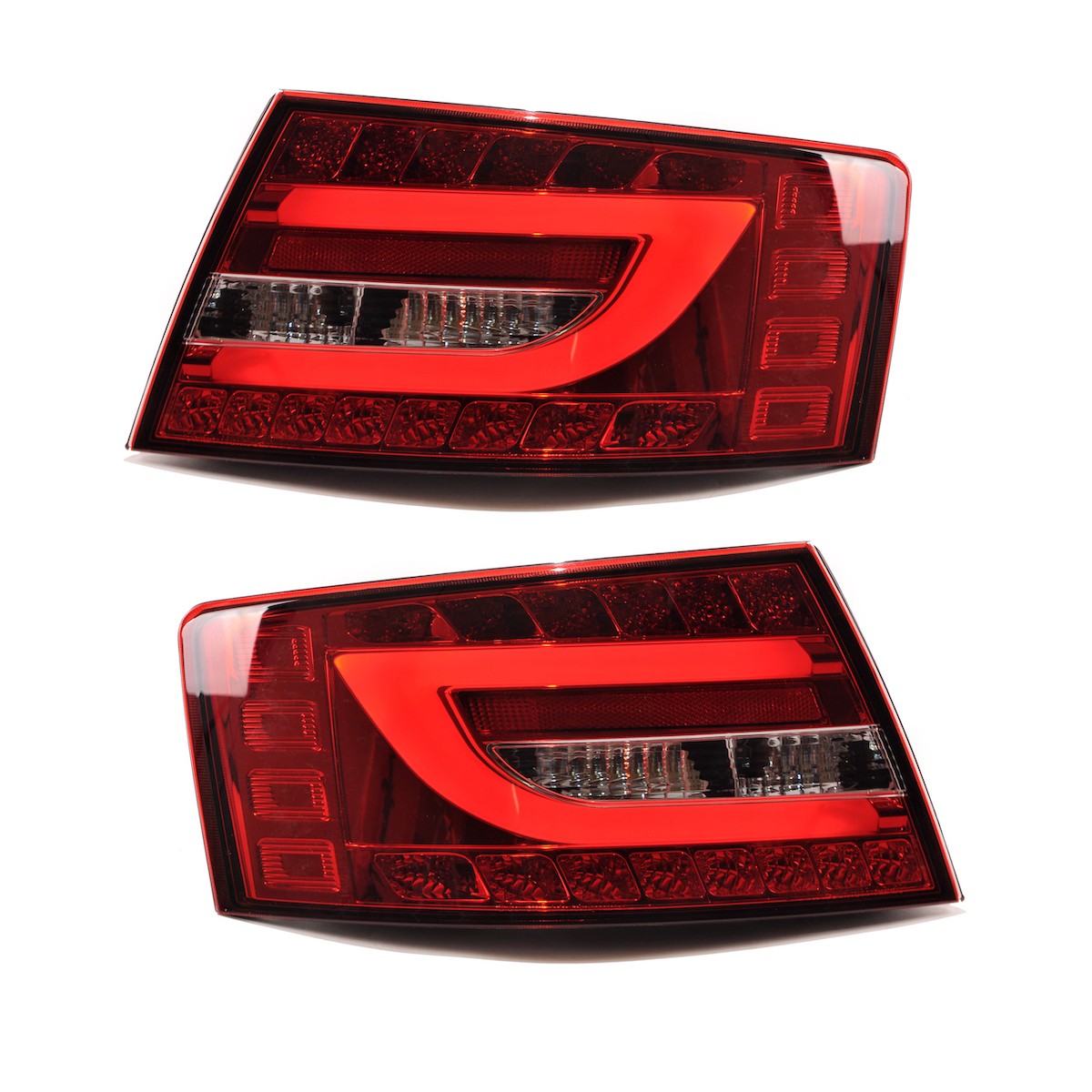 LED Rücklichter Rot Klar passend für Audi A6 C6 (4F) Limousine 2004-2008