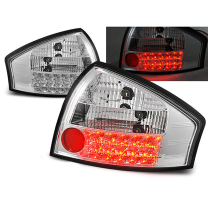 LED RÜCKLICHTER CHROM passend für Audi A6 05.97-05.04