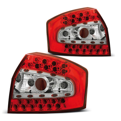 LED Rücklichter Rot Weiß passend für Audi A4 8E 10.00-10.04 Limousine