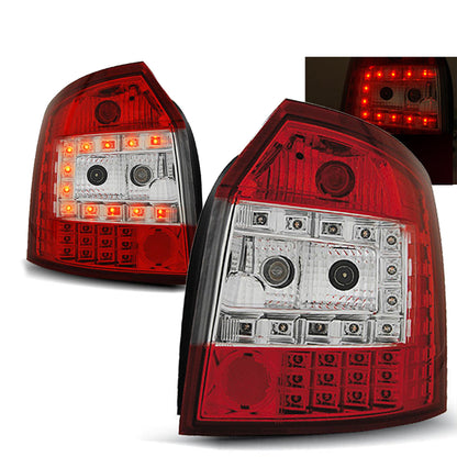 LED Rücklichter Rot Weiß passend für Audi A4 10.00-10.04 Avant