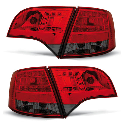LED Rücklichter Rot Rauch passend für Audi A4 B7 11.04-03.08 Avant