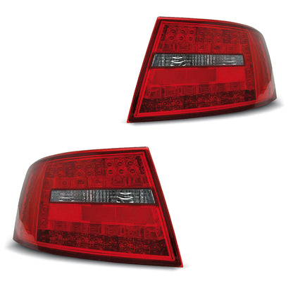 LED Rücklichter Rot Weiß passend für Audi A6 C6 Limousine 04.04-08