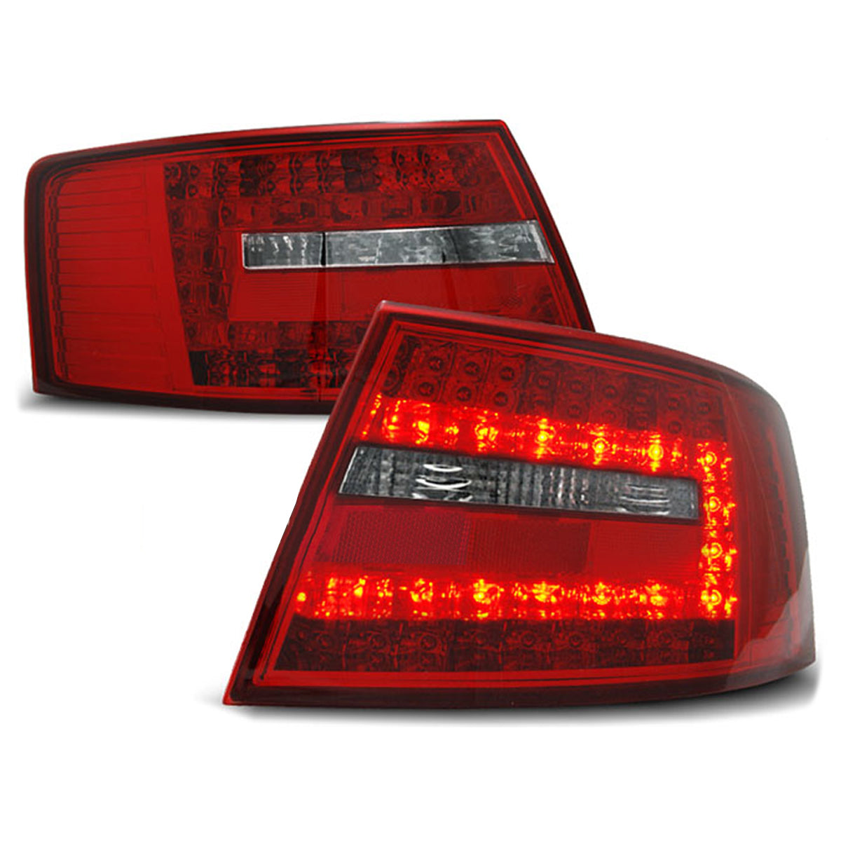 LED Rücklichter Rot Weiß passend für Audi A6 C6 Limousine 04.04-08
