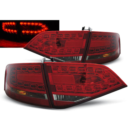 LED Rücklichter Rot Rauch passend für Audi A4 B8 08-11 Limousine