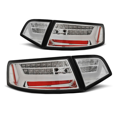 LED BAR Rücklichter Chrom SEQ passend für Audi A6 08-11 Limousine