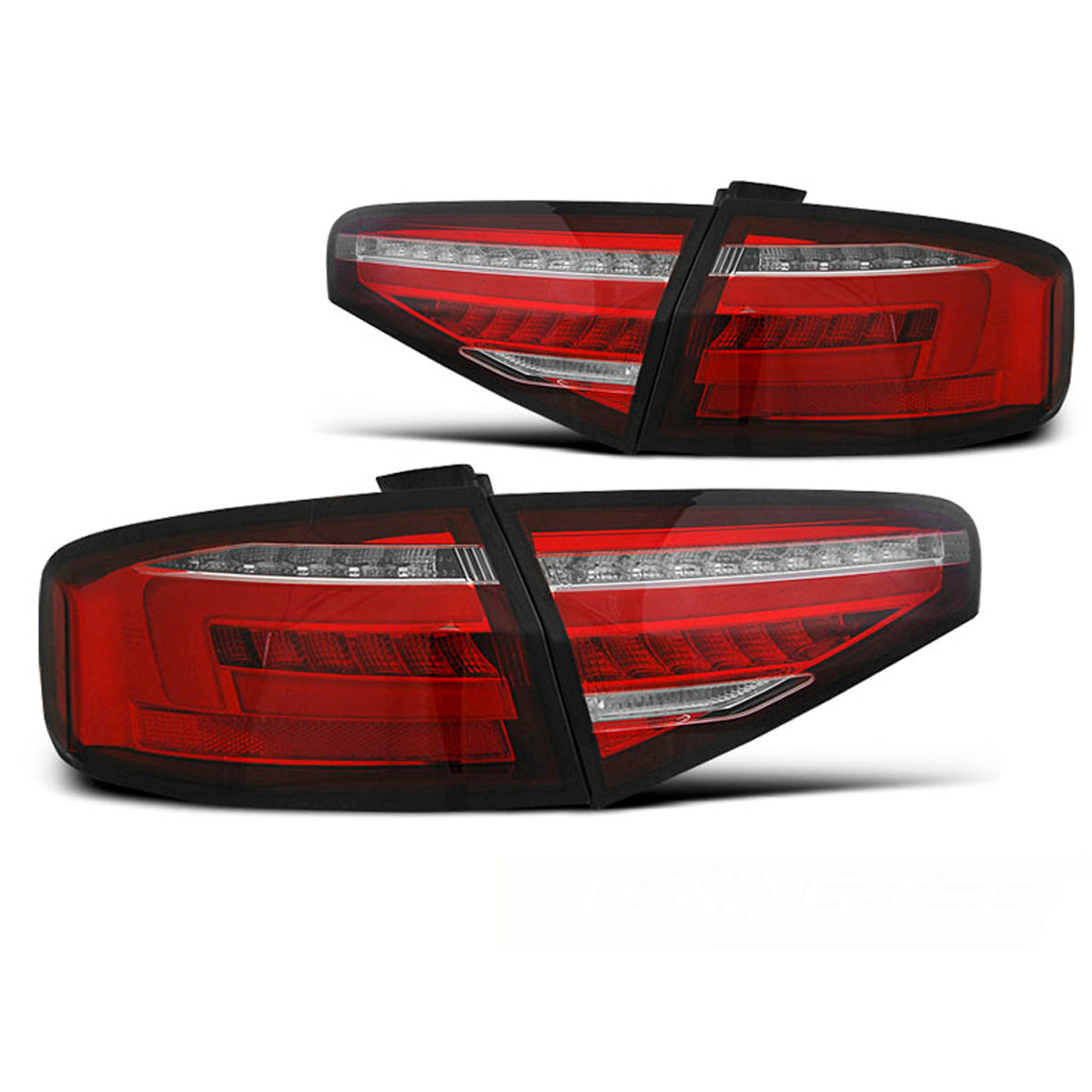 LED BAR Rücklichter Rot Weiß SEQ passend für Audi A4 B8 12-15 Limousine OEM LED