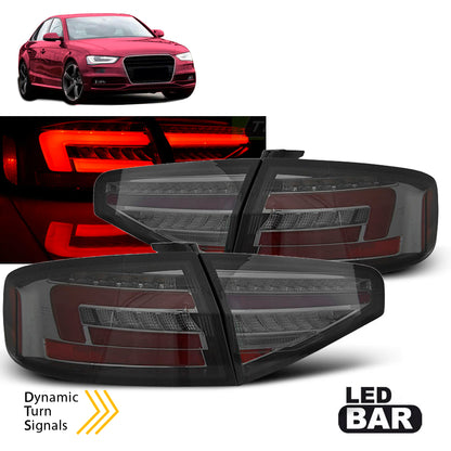 LED BAR Rücklichter Rauch SEQ passend für Audi A4 B8 12-15 Limousine OEM LED