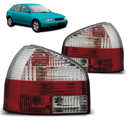 Rücklichter Rot Weiß passend für Audi A3 8L 08.96-08.00